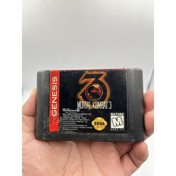 Mortal Kombat 3 (Sega Genesis, 1995) Game & Original Box - Picture 10 of 11